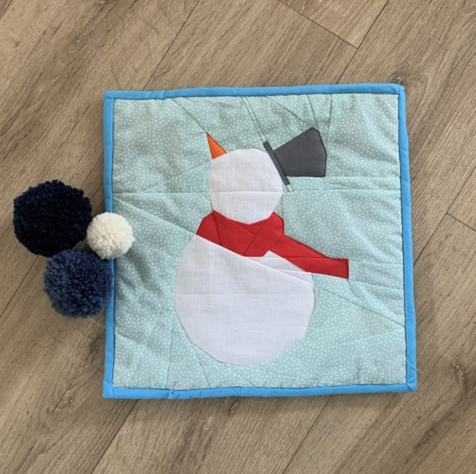 Frosty the Snowman Quilt Block a Foundation Paper Piece Etsy