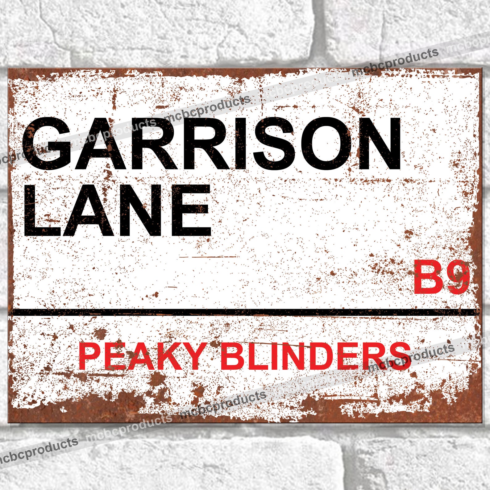 Metal Signs GARRISON LANE Street Sign. Peaky Blinders TV | Etsy