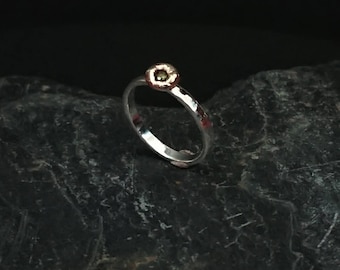 The Diamond Ring - Size 7 US / N UK - Made in Scotland by hand - Ready to ship