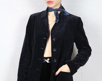Marynarka w kolorze granatowym i granatowym w stylu vintage od Max Mara