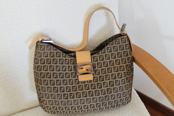 Vintage Iconic Fendi Zucchino Mama Shoulder Bag - Etsy Canada