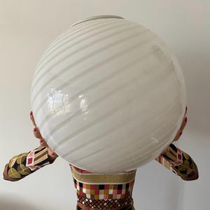 Amazing Vintage 60s original swirl murano glass ceiling lamp