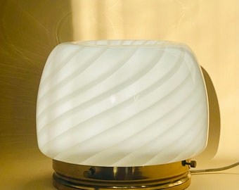 Vintage und seltene 60s Murano Glas Tisch/Bodenlampe