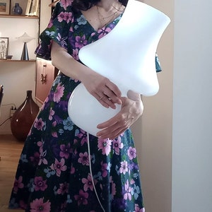 Vintage giant xxl swirl murano mushroom lamp, italy, 1970s