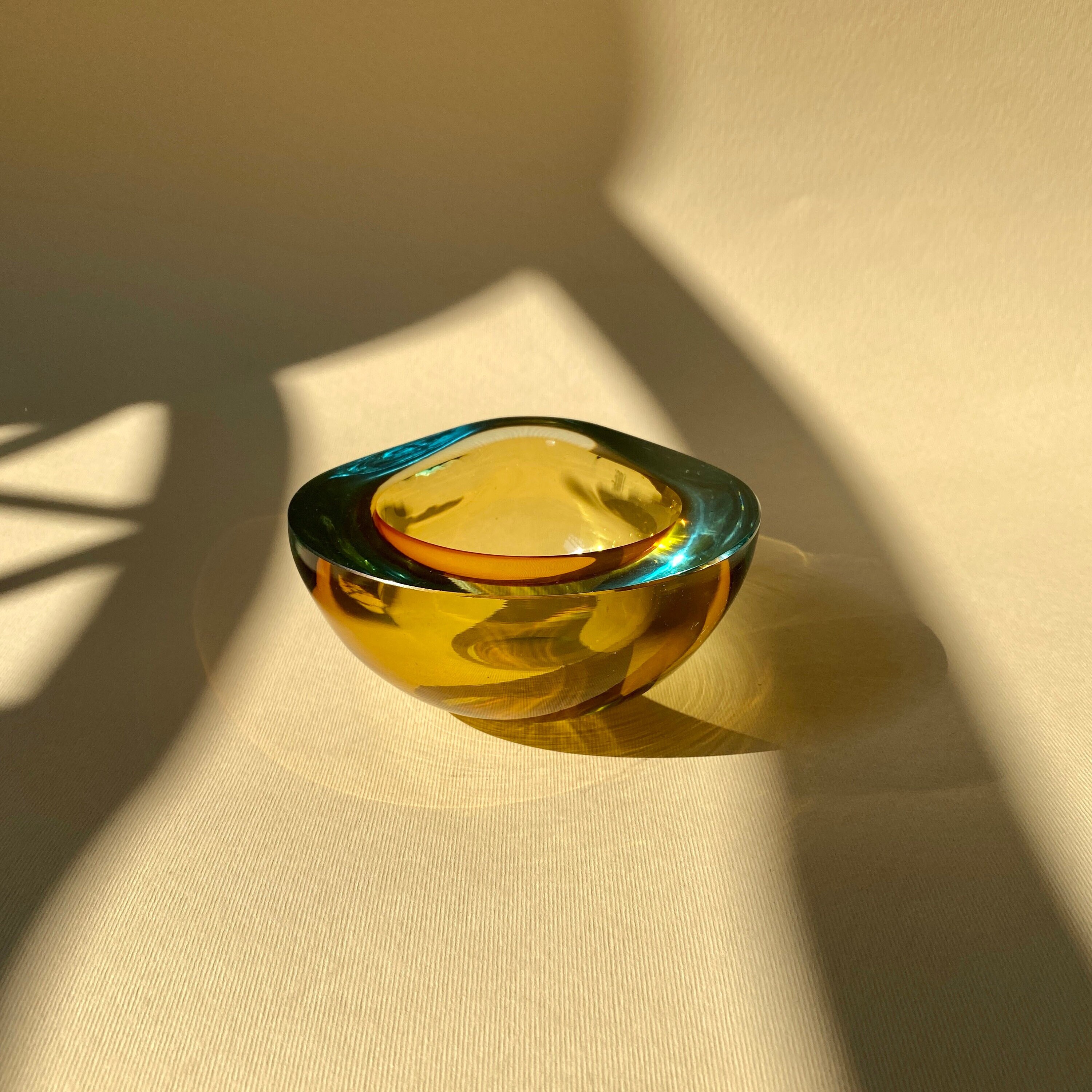 Vintage 60s Murano Glass Ashtray. Vetro Sommerso. - Etsy