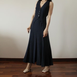 Vintage Armani midnight blue long dress