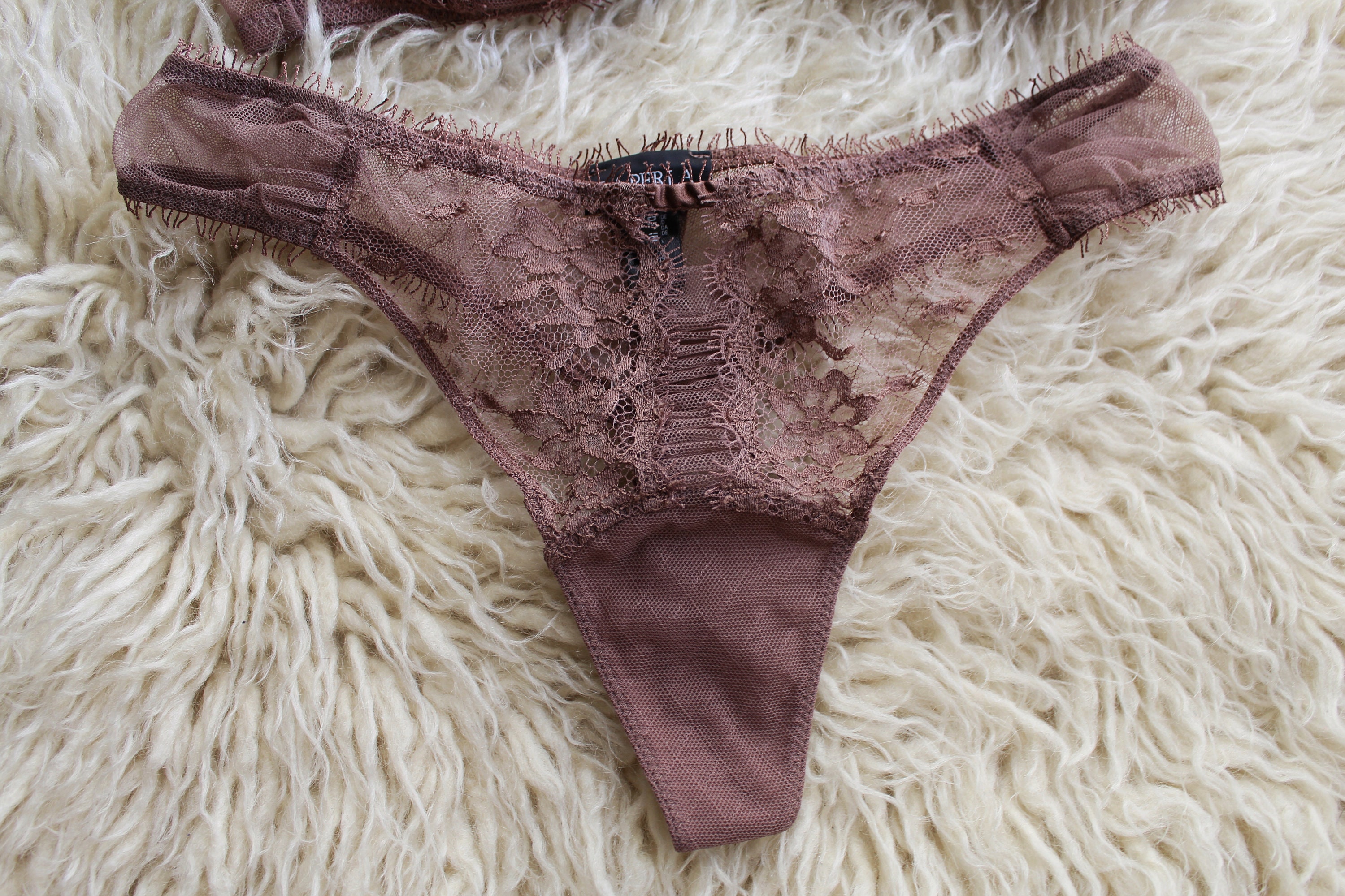 Vintage but New Never Used La Perla Light Brown Lace Etsy