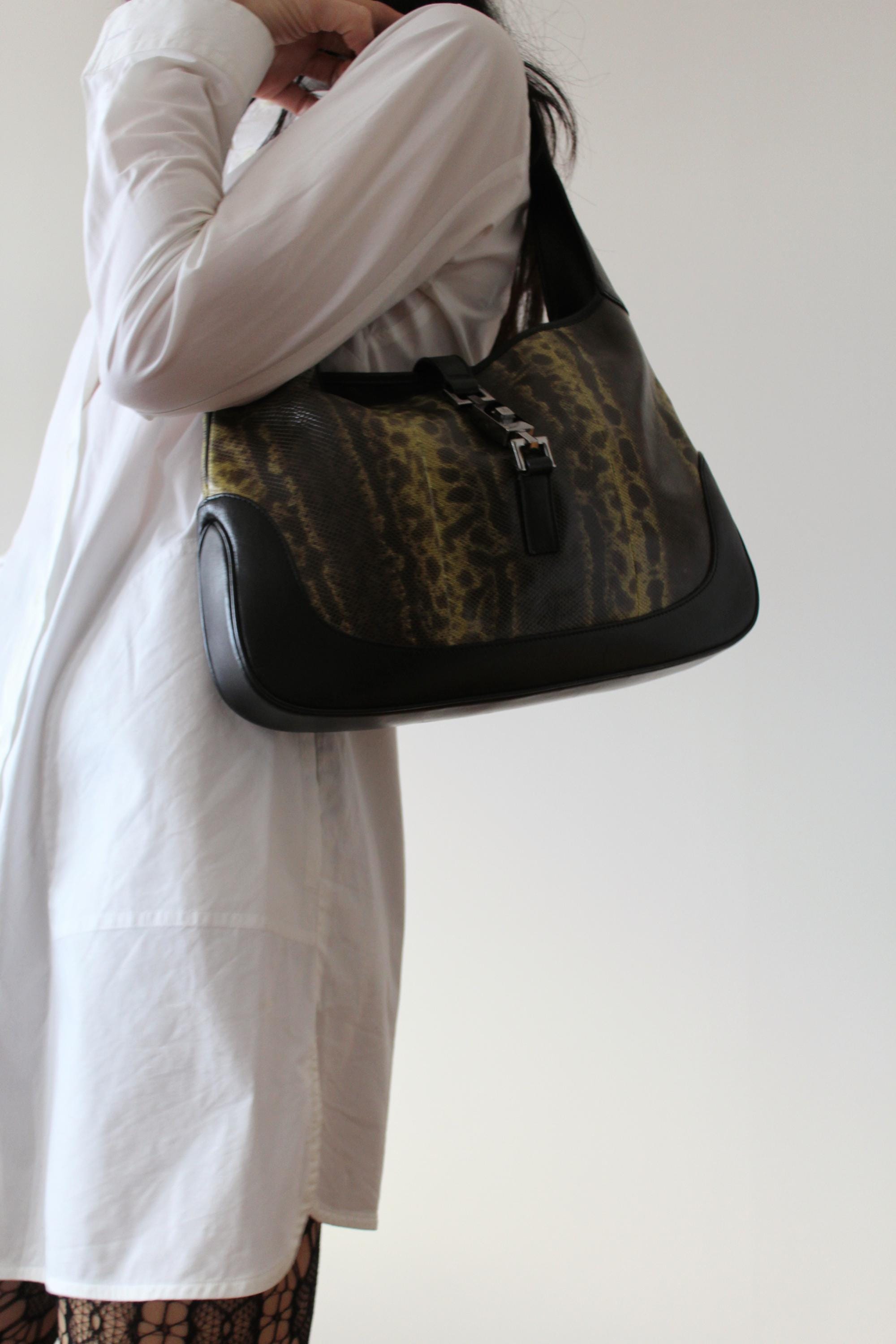 Vintage Gucci by Tom Ford Jackie Snake Shoulder Bag - Etsy Vintage Gucci by Tom Ford Jackie Snake Shoulder Bag - Etsy