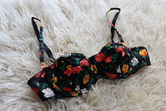 Vintage 90s Dolce & Gabbana iconic satin floral ba