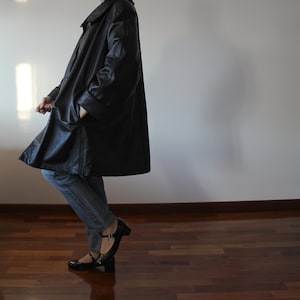 Trapeze vintage in pelle reversibile