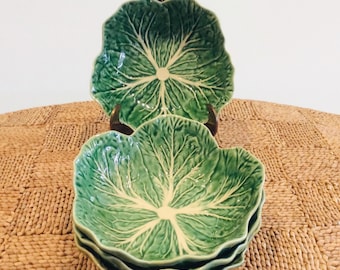 Buy 1 or More Bordallo Pinheiro Cabbage Leaf 7" x 2" Bowls, Portugal