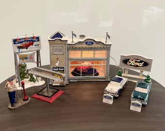 Dept 56: Uptown Motors Ford, Original Snow Village, Department 56