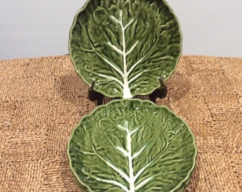 Olfaire Buy 1 or More, Cabbage Leaf 7 7/8" Plates #2622, Portugal