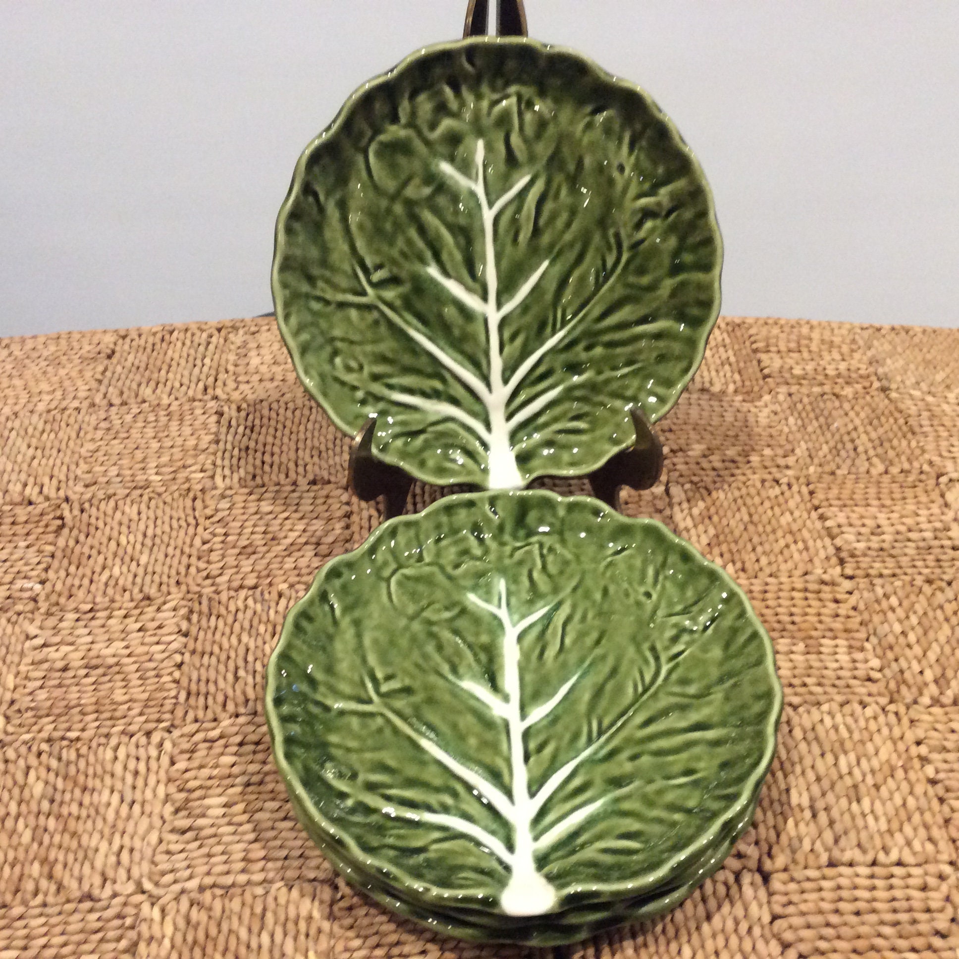 Olfaire Buy 1 or More, Cabbage Leaf 7 7/8" Plates #2622, Portugal