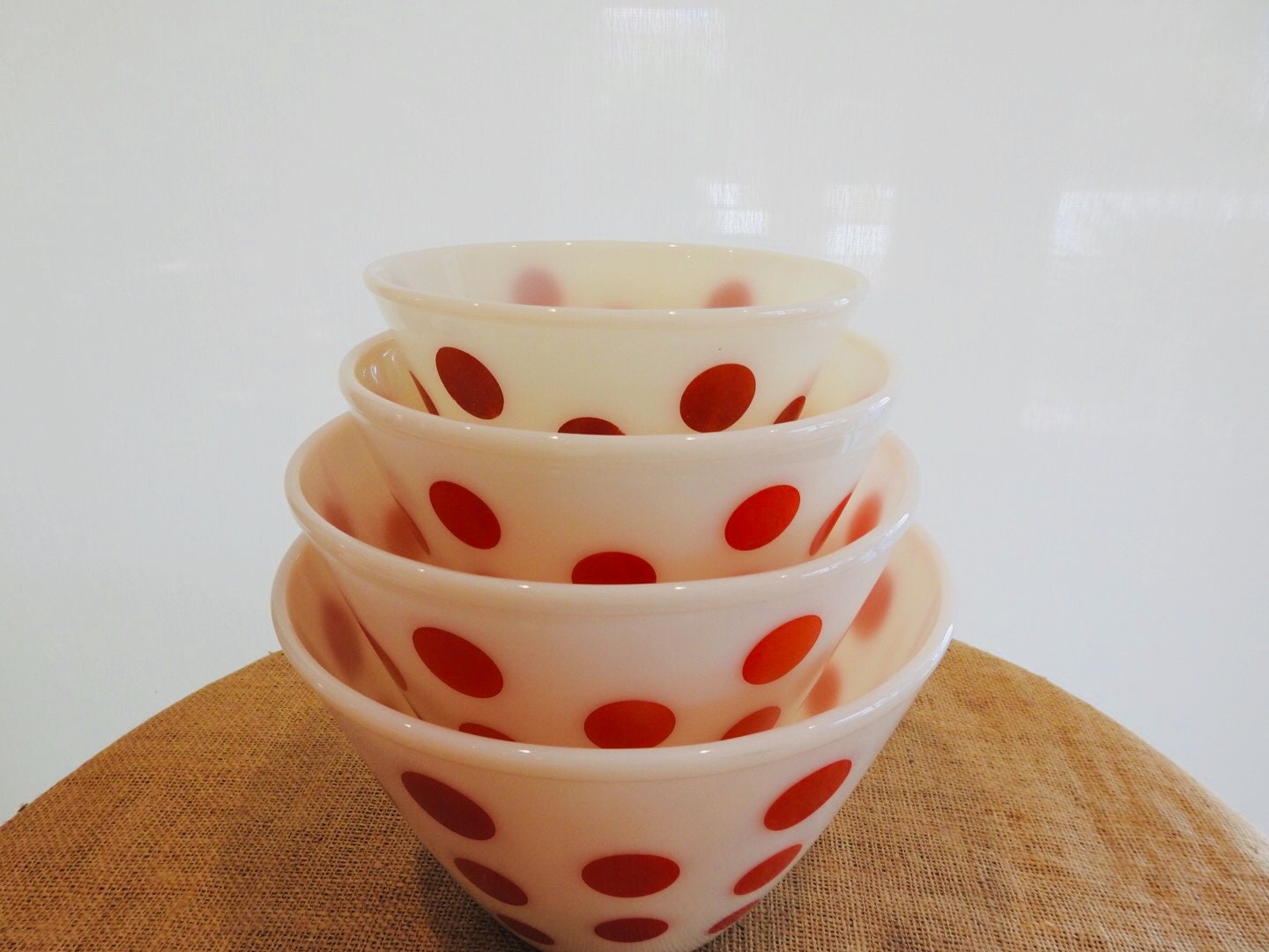 Fire King Red Dot - Etsy