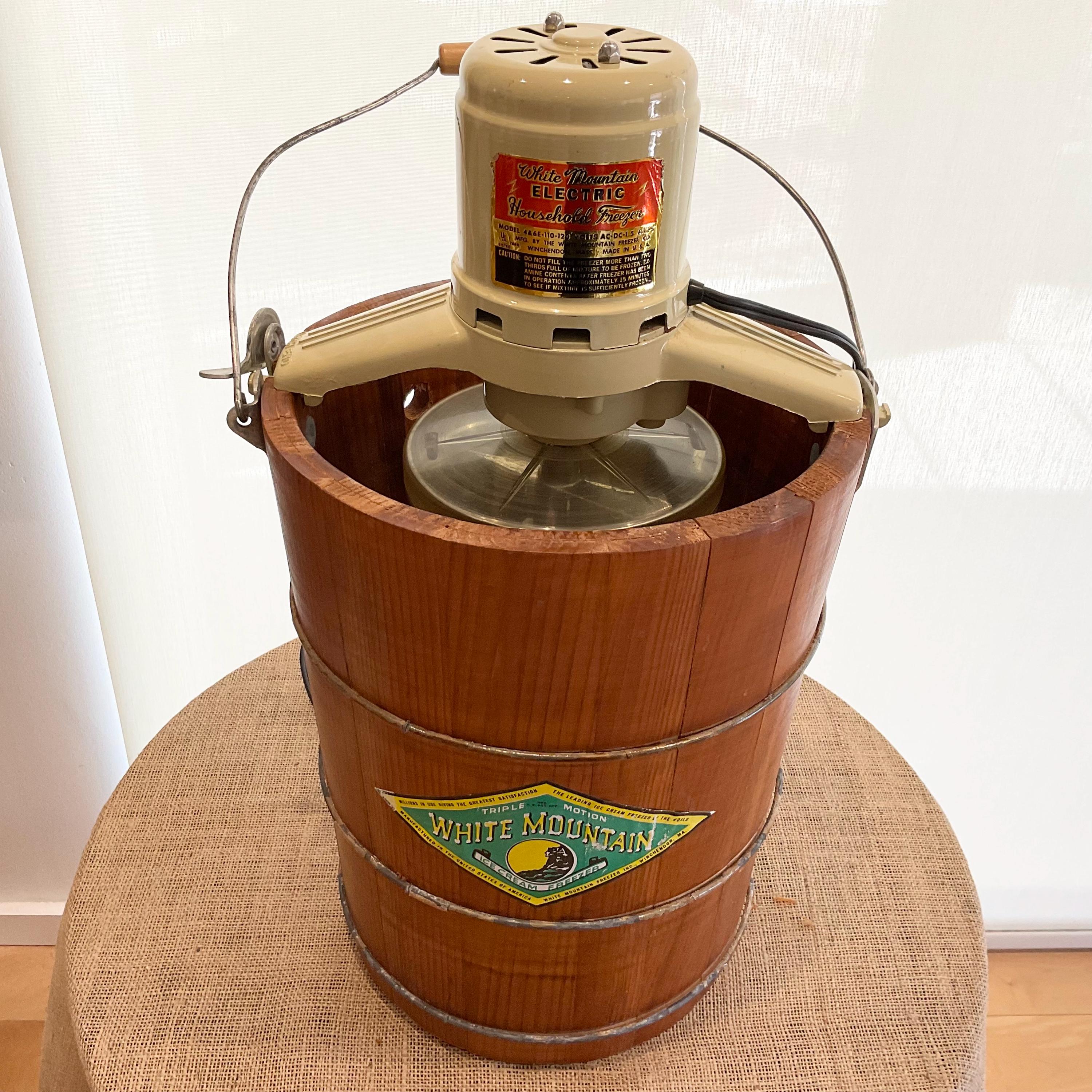 white mountain electric ice cream freezer