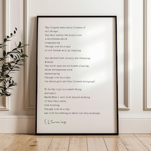 Thy Fingers Make Early Flowers of All Things. Poem by E.E. Cummings ...