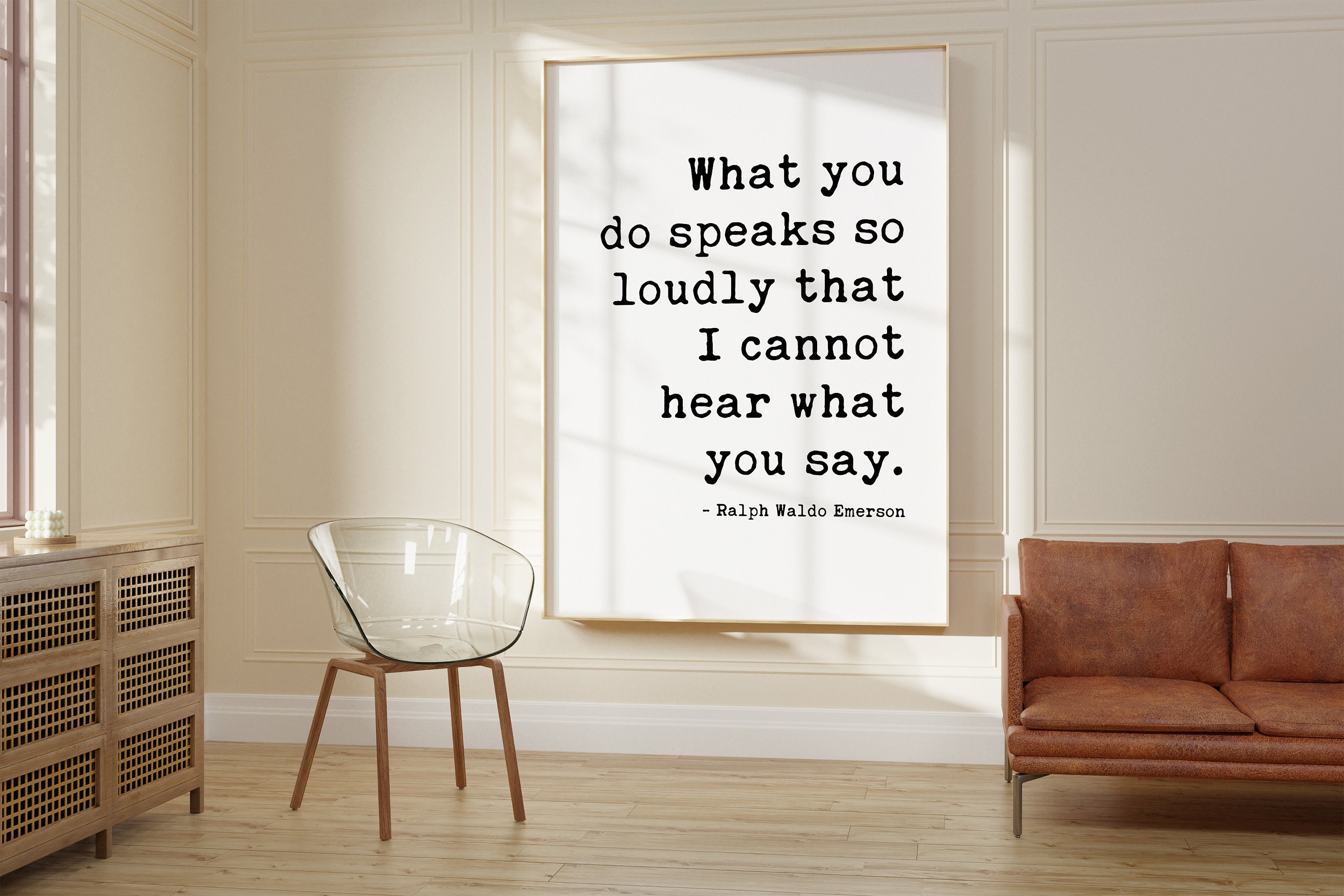 What You Do Speaks so Loudly That I Cannot Hear What You Say., Ralph