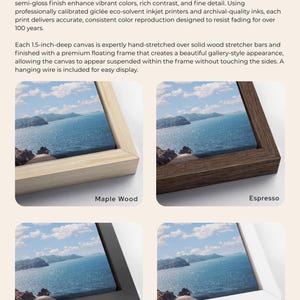 a picture frame with a picture of the ocean in it