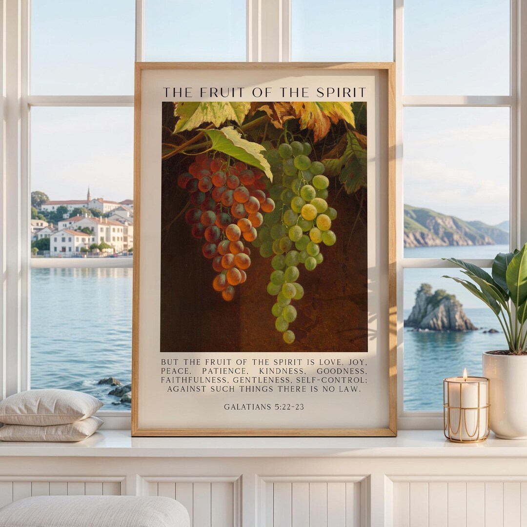 Fruit of the Spirit Bible Verse Wall Art – Galatians 5:22–23 ...