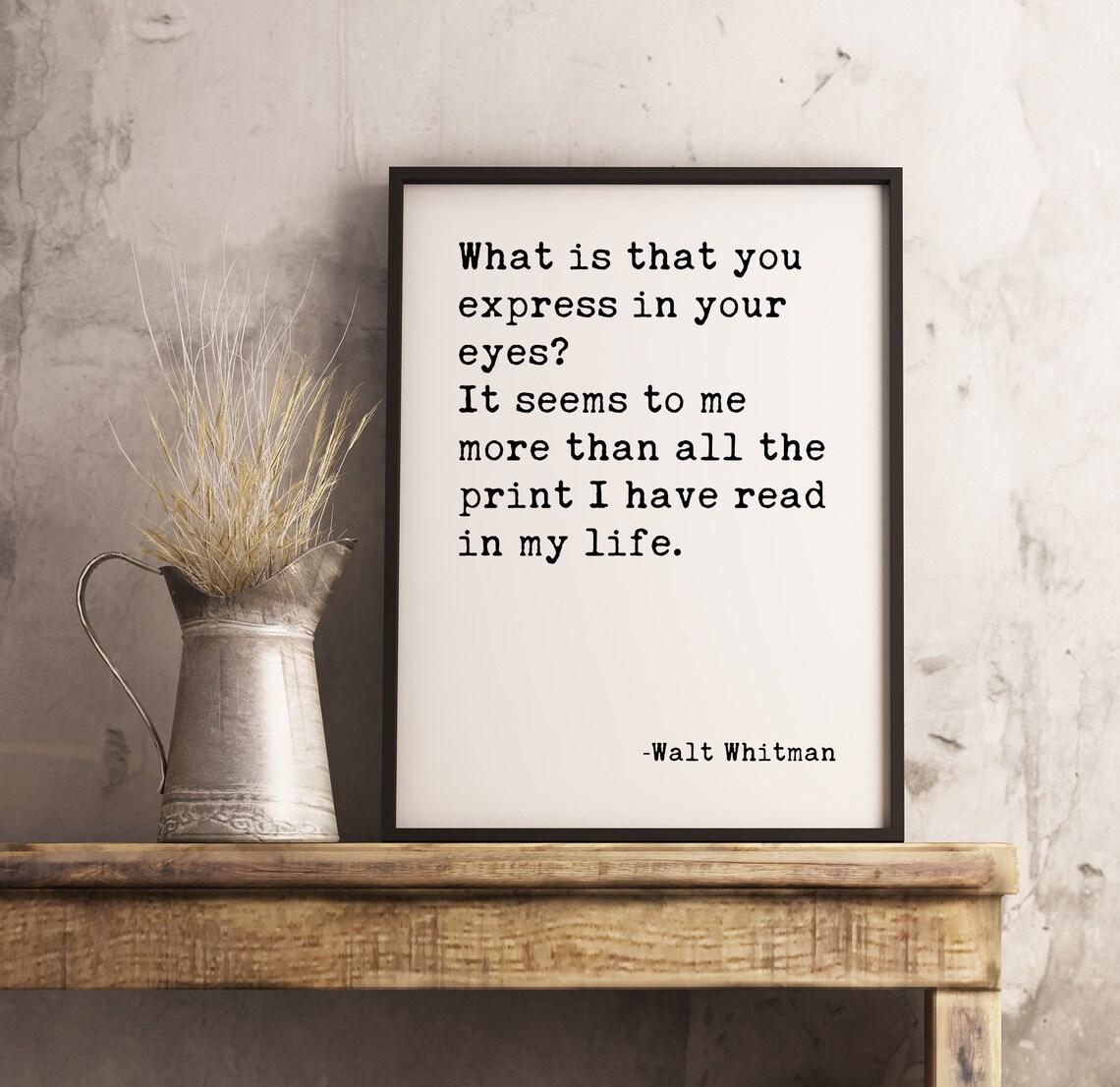 What is That You Express in Your Eyes It Seems to Me More Etsy