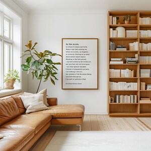 In the woods, we return to reason and faith., Ralph Waldo Emerson Quote, Typography Art Print, Nature (1836) image 5
