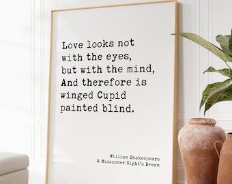 洋書 LOVE LOOKS NOT WITH THE EYES Love looks not with the eyes, but with the mind, And