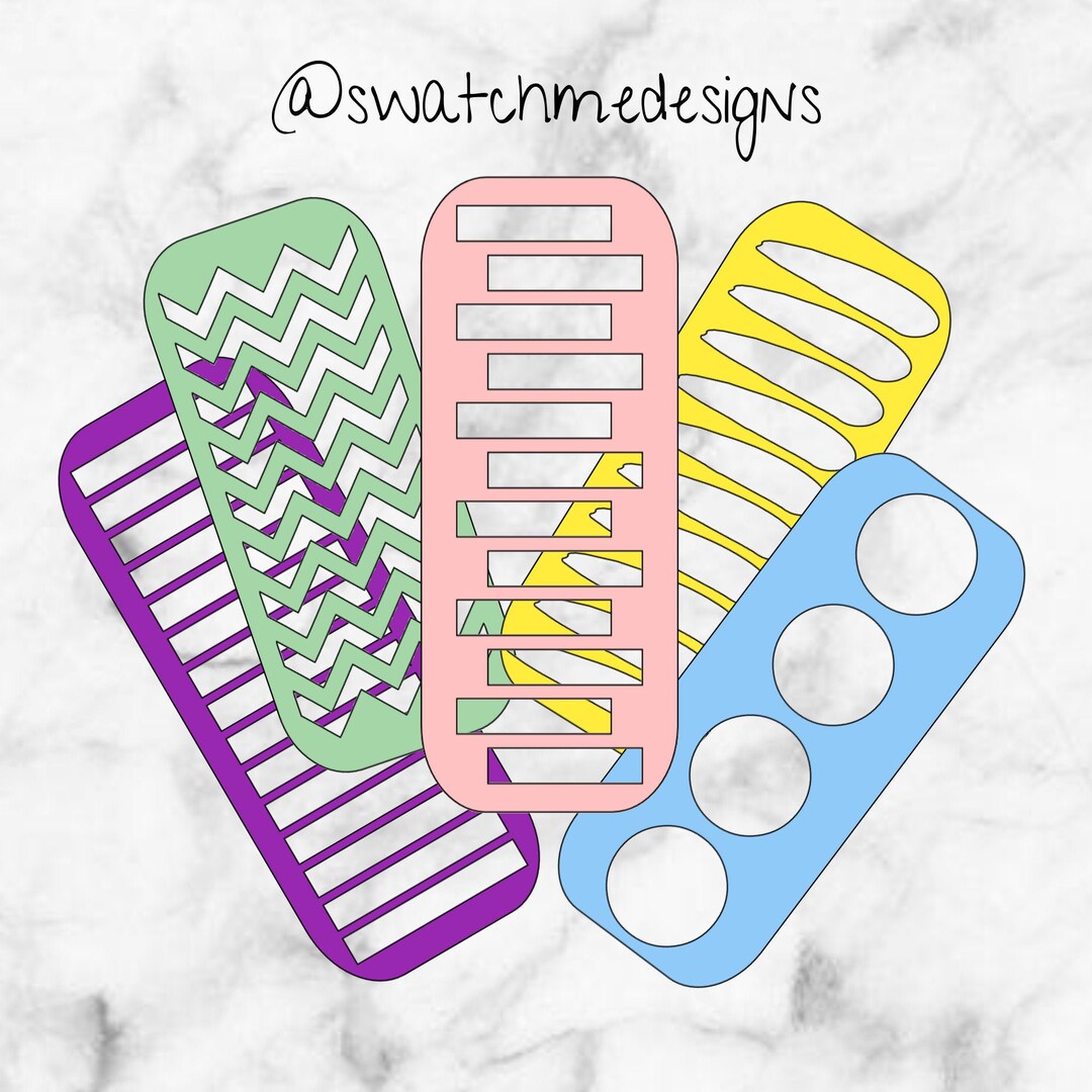 Makeup Swatch Stencils creator Variety Pack Etsy