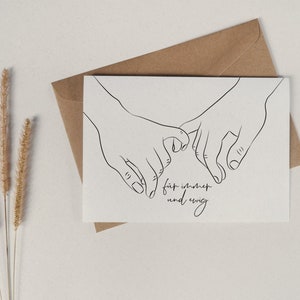 Hochzeitskarte | Glückwunschkarte Hochzeit | Grußkarte | Trauungkarte | Karte zur Hochzeit - Für immer und ewig