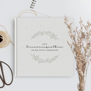 Baby Erinnerungsalbum | Babybuch | Babytagebuch | Meilensteinkarten | Babyalbum 1. Jahr - Erinnerungsalbum erstes Lebensjahr