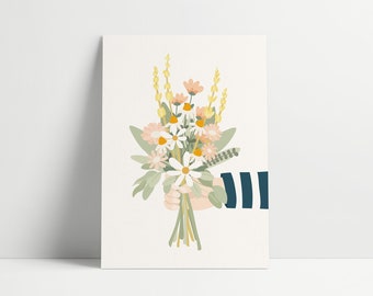 | Birthday Card Greeting card | | Mother's Day Card Greeting Card - Colorful Bouquet
