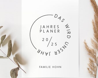 Kalender | Ermutigungskalender | Jahresplaner | Familienplaner - A4/A3 Familienkalender 2025