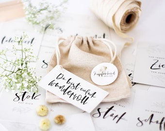 Affirmationskarten | Ermutigung | Mutmachkarten | Geburtstagsgeschenk - Ermutigungskarten Wundervoll