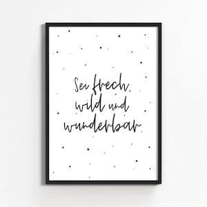 Nursery Posters | Kids Posters | Children's room gift decoration - cheeky, wild and wonderful