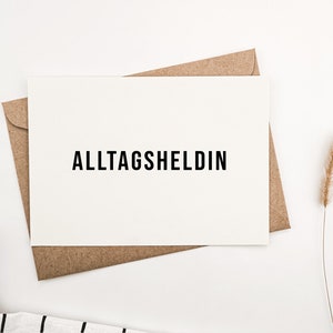 Freundschaftskarte | Glückwunschkarte | Grußkarte | Postkarte Freunde | Geburtstagskarte - Alltagsheldin