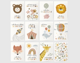 Immerwährender Kinderkalender | Ermutigungskarten | Mutmachkarten | Affirmationskarten - Ermutigungskalender für Kinder ohne Kalendarium A5