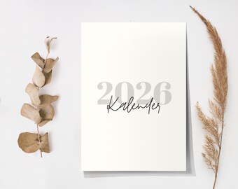 Christlicher Kalender | Ermutigungskalender | Familienplaner - A4 Kalender 2026