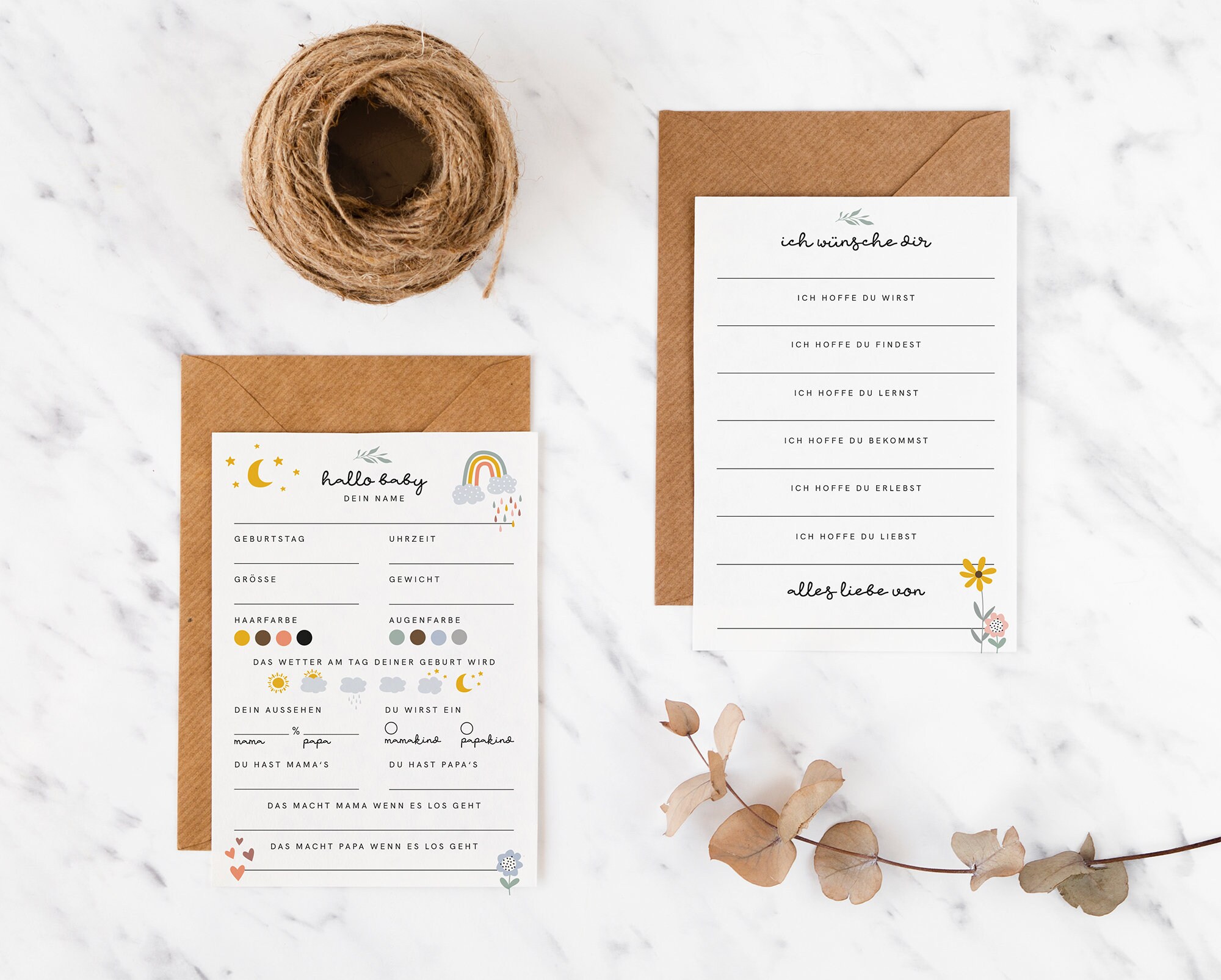 Old English Co. Babyparty-Karte – Niedliche Schwangerschaftskarte, Blanko Innen, Mit Umschlag