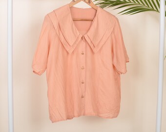 baggy silk shirt