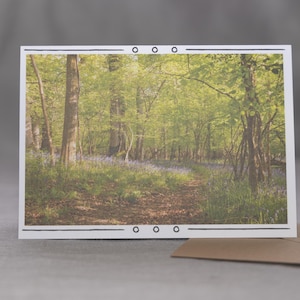 Carte de voeux Forêt enchantée - Carte vierge inspirée de la nature pour toutes les occasions