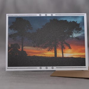 Arbres intemporels - Carte de voeux captivante de photographie de forêt pour toutes les occasions