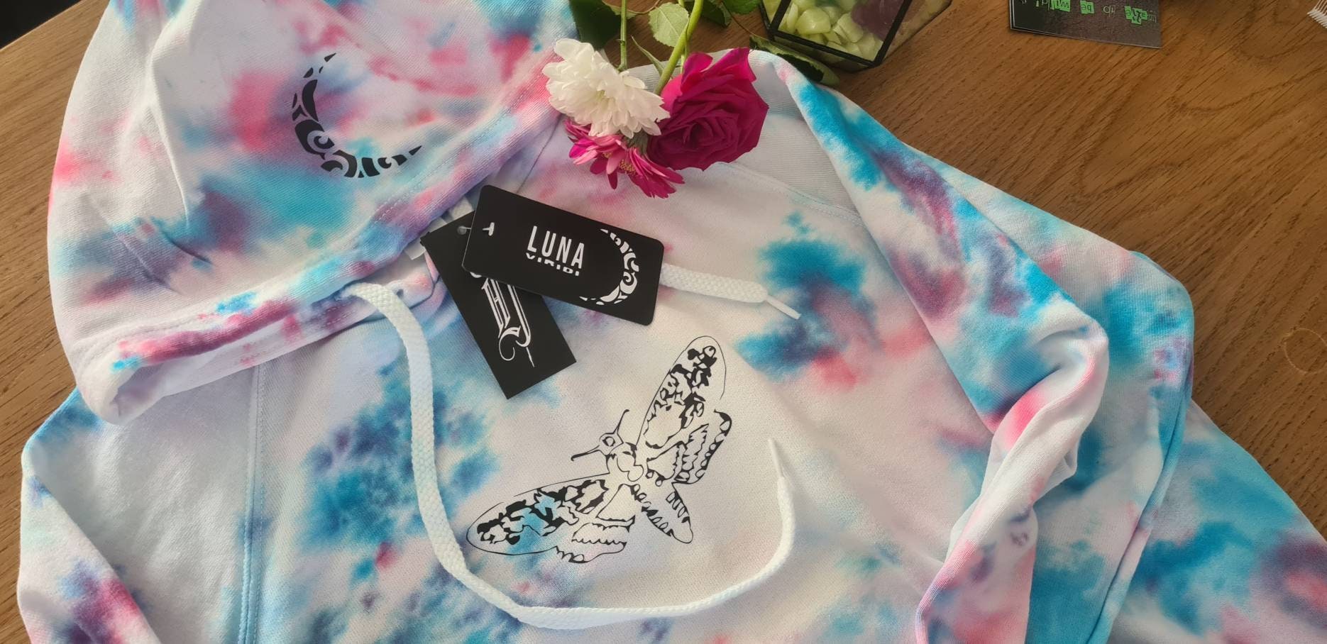 butterfly tie dye hoodie