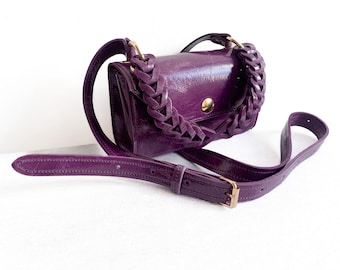 Small Purple Leather Bag