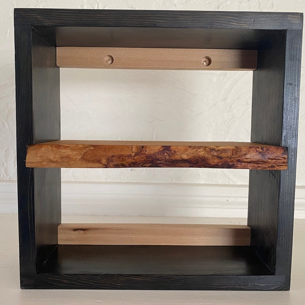 Live Edge Bookcase Etsy