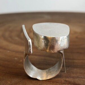 Genuine Silver-pure Silver-real Silver-handmade Silver- Brutalist ...