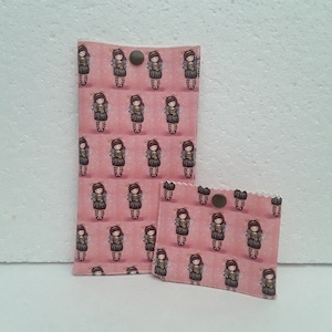 estuche para teléfono y billetera, niñas pequeñas, piel sintética