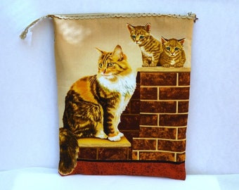case , tablet , case, laptop , pouch , i pad , cotton , quilted , cotton , brown cats , pull, lace , beige , 30/25 cm
