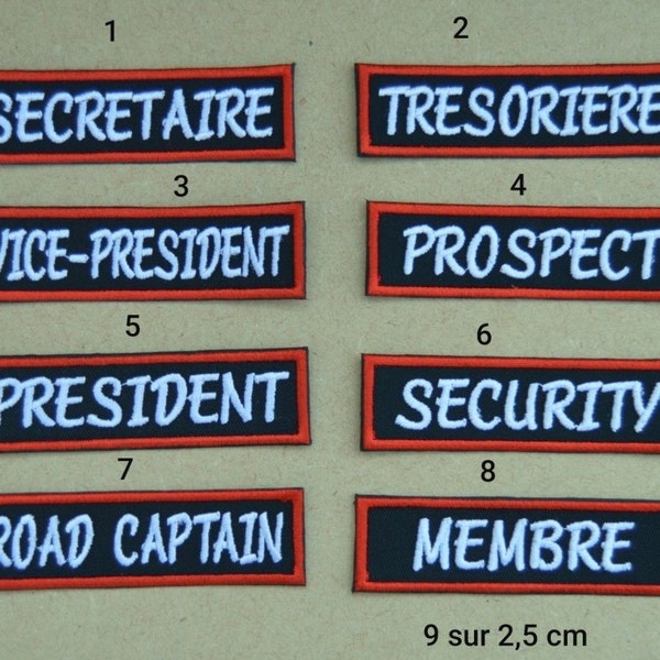 patch, badge termoadesivo nominativo, grado, nome, soprannome, 9/2,5 cm, ricamo, termoadesivo