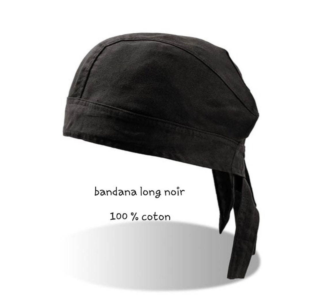 Black Bandana, Pirate Hat, Cotton, Headband Etsy