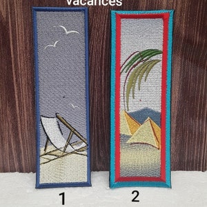 bookmark bookmark reading cotton holidays, embroidery, 15 cm high